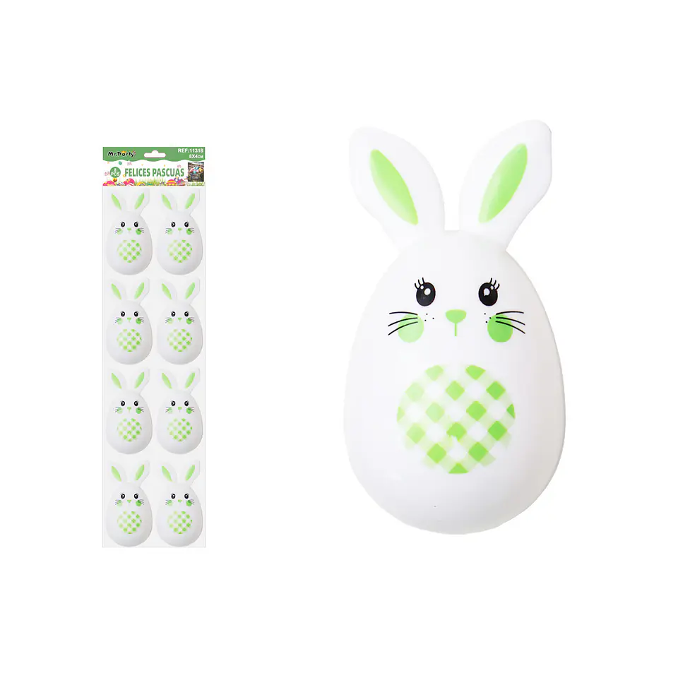 Huevitos con forma de conejo 4*6cm 8pcs 1