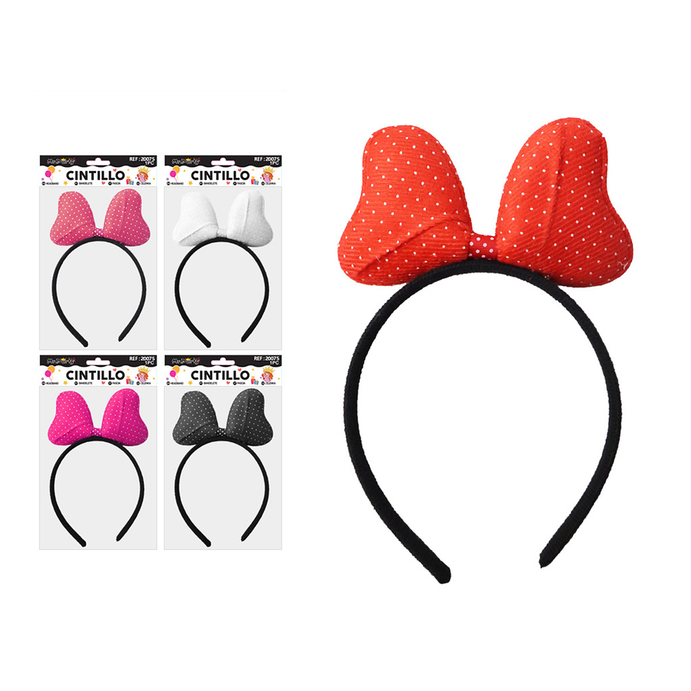 Cintillo de lazo con lunares Color Aleatorio