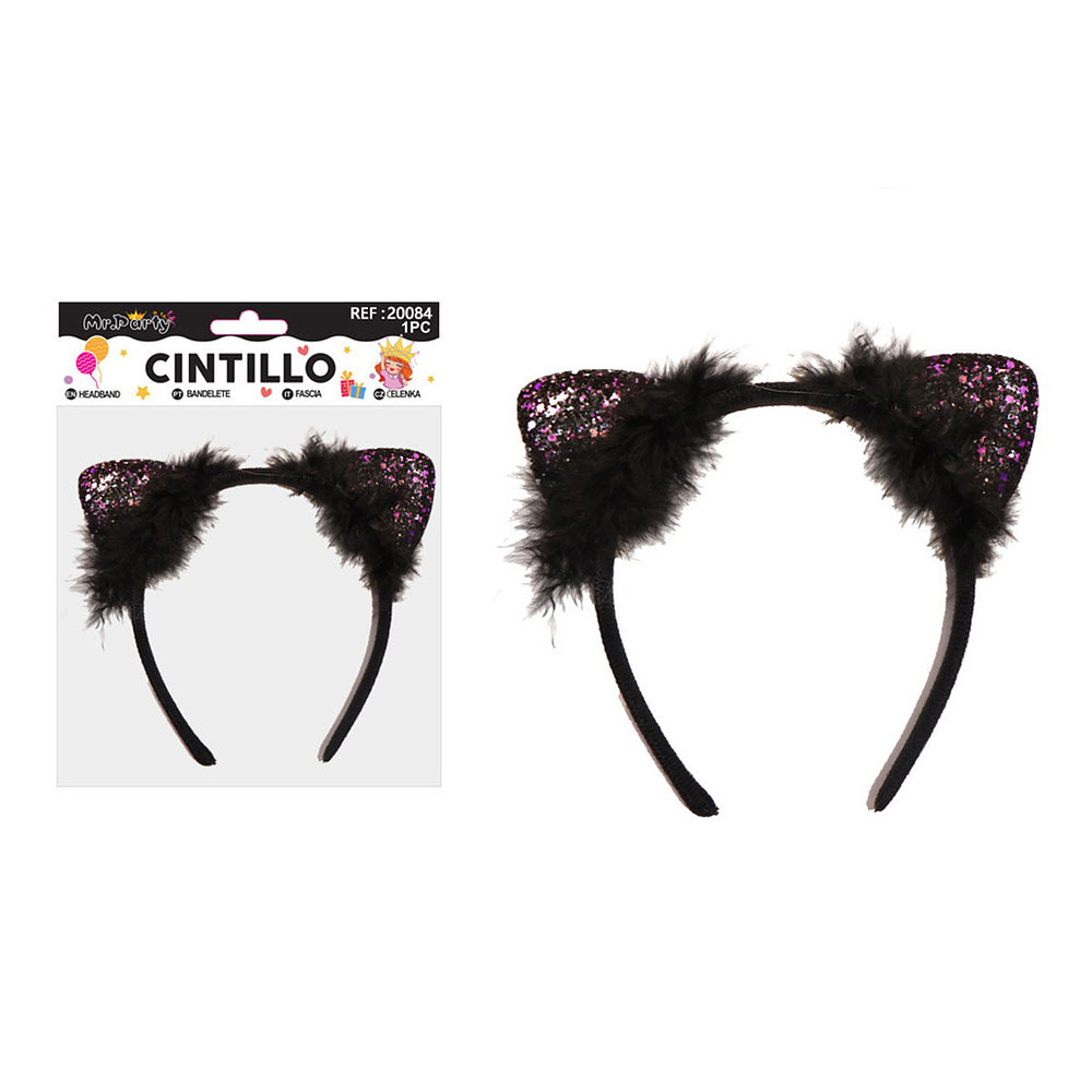 Cintillo de orejas de gato