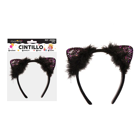 Cintillo de orejas de gato
