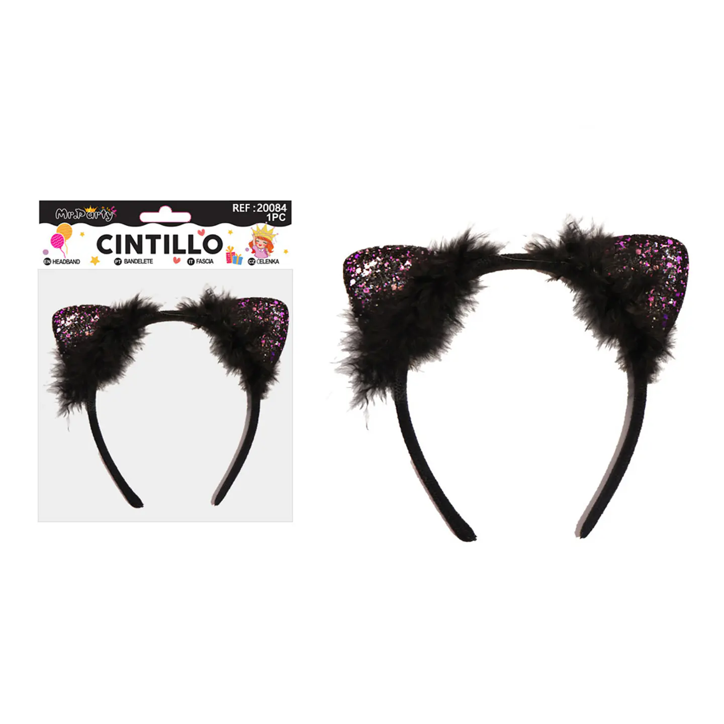 Cintillo de orejas de gato 1