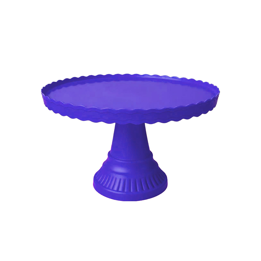 Soporte alto ondulado para torta color morado 200g 20*32.5cm