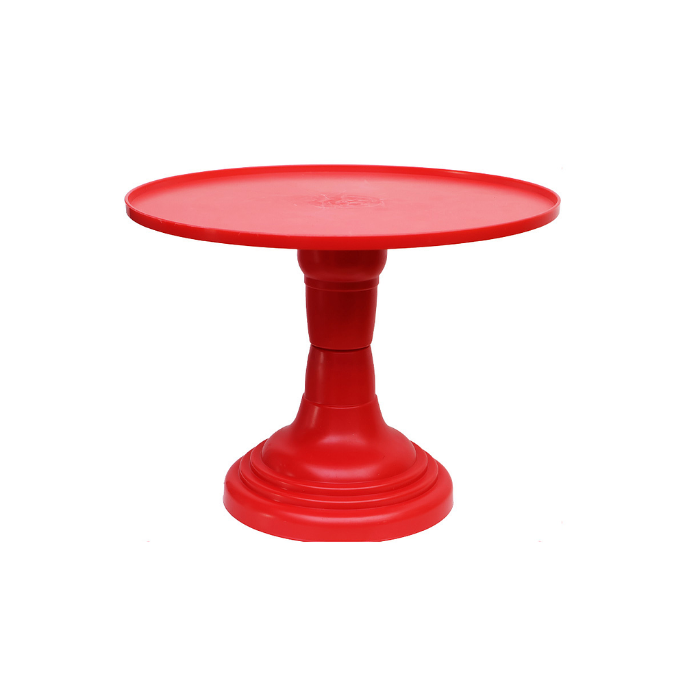 Soporte plano ondulado para torta color rojo intenso 200g 23*18cm