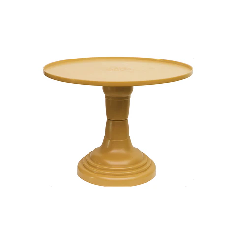 Soporte plano ondulado para torta color dorado 200g 23*18cm