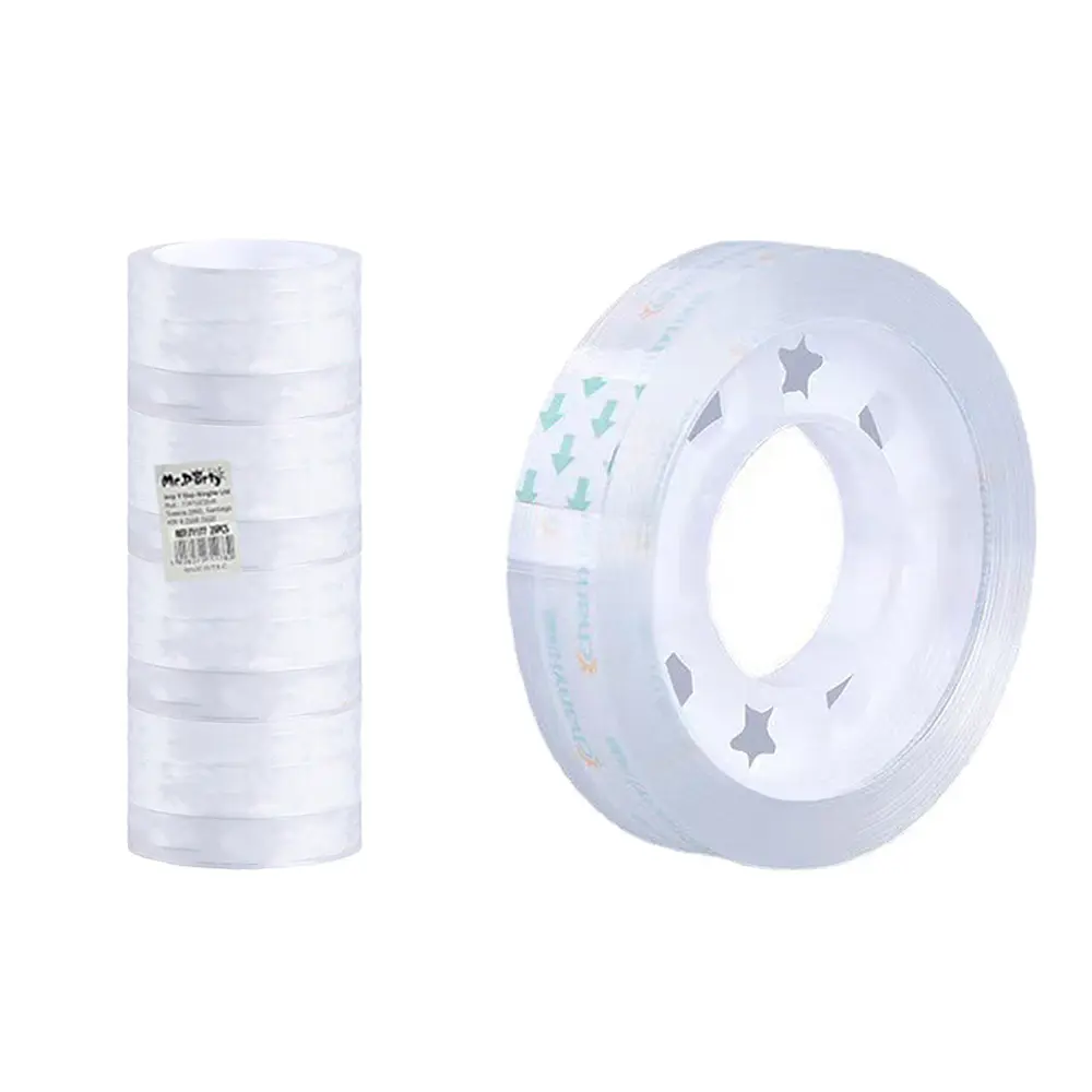 Cinta adhesiva para papelería 12pcs