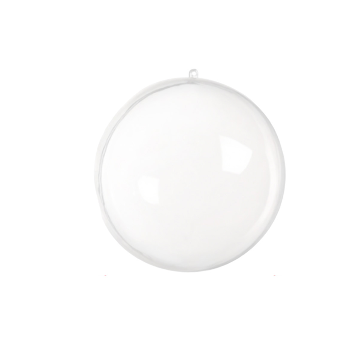 Bola plástica transparente 8cm 5pcs