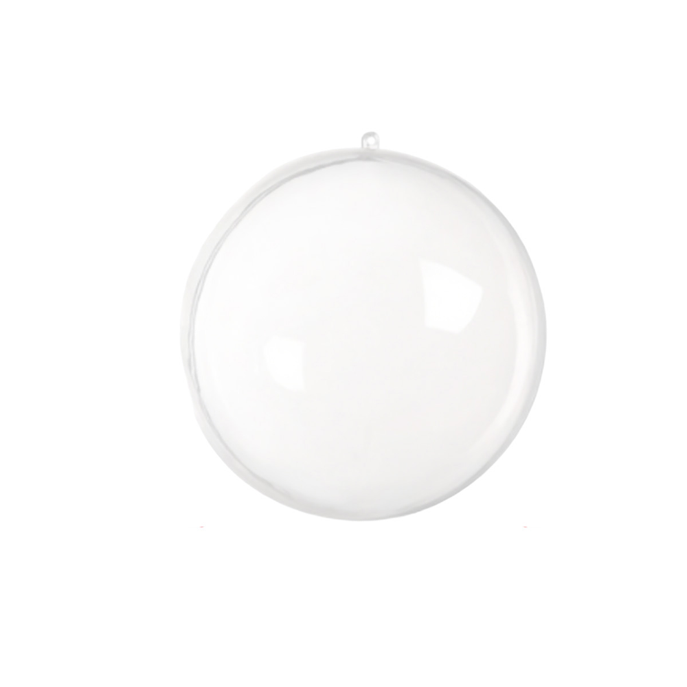 Bola plástica transparente 10cm 1pc