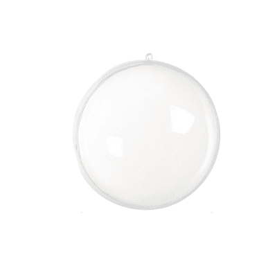 Bola plástica transparente 12cm 1pc