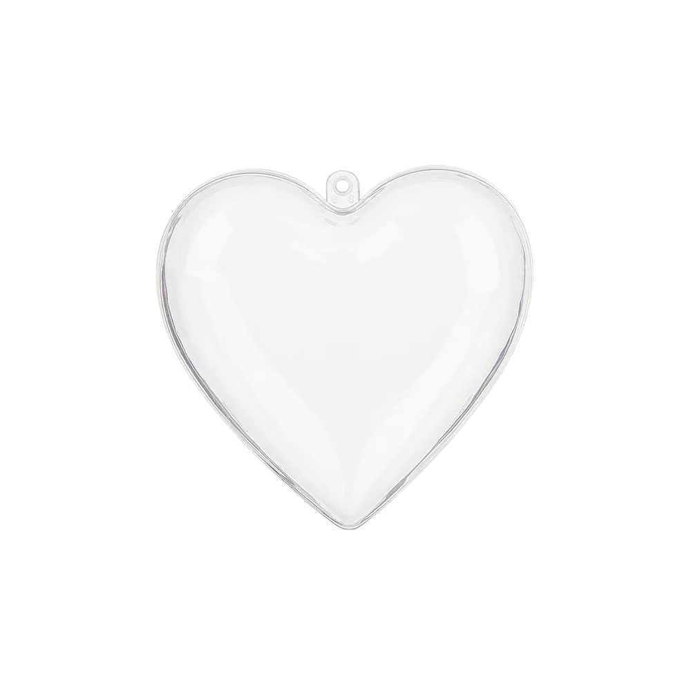 Esfera colgante corazón para regalo transparente 6*6cm 1pc 