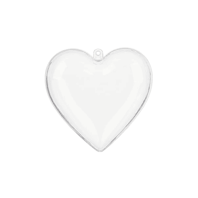 Esfera colgante corazón para regalo transparente 6*6cm 1pc 