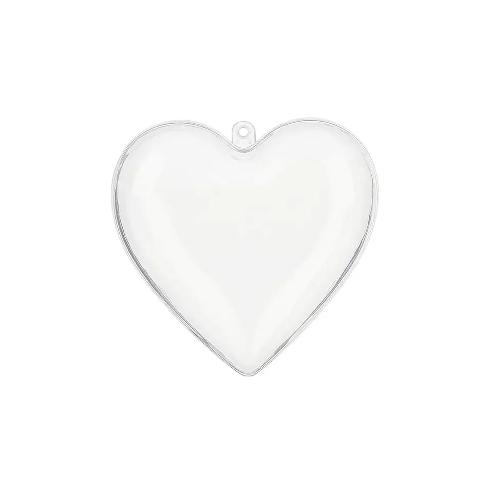 Esfera colgante corazón para regalo transparente 6*6*4cm 6pcs 1