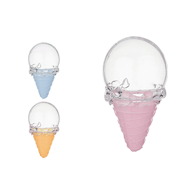 Caja plástica forma helado 6*10.7cm 1pc Color Aleatorio