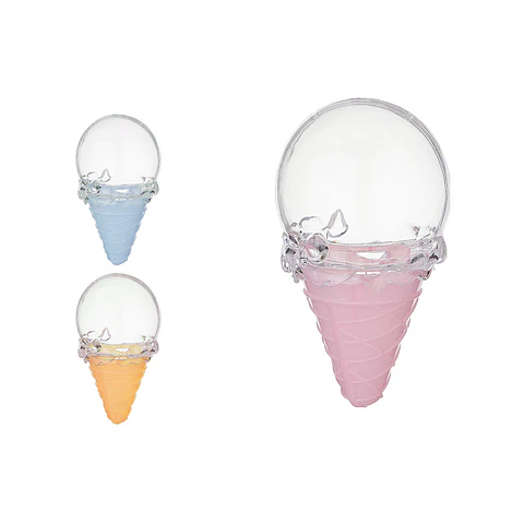 Caja plástica forma helado 6*10.7cm 6pcs Color Aleatorio