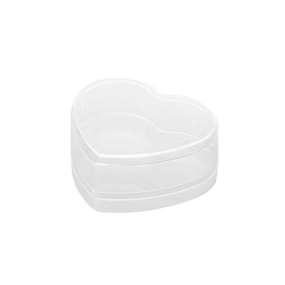 Caja corazón acrílica transparente 3*6.5cm 1pc