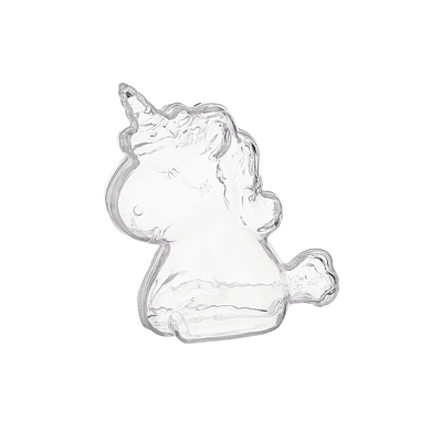 Caja plástica transparente unicornio 10*10.2cm 1pc