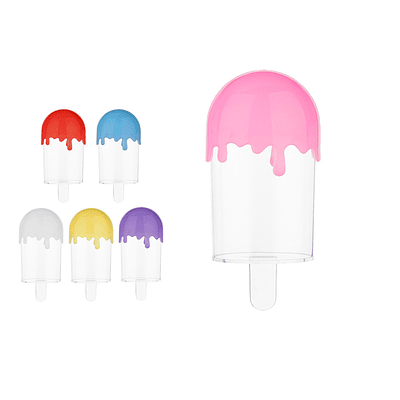 Caja dulcera forma paleta helada 5*11cm 1pc Color Aleatorio