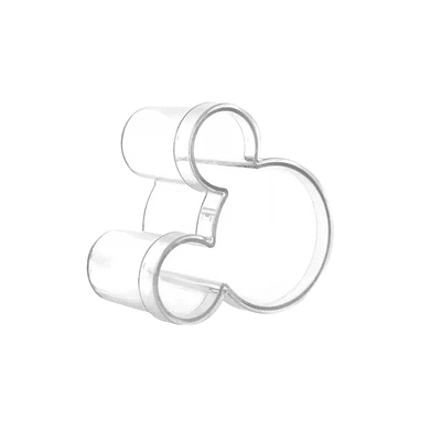 Caja plástica para dulces forma Mickey 7*7cm 1pc