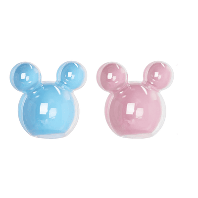 Caja plástica para dulces forma Mickey 7.5*8cm 1pc Color Aleatorio