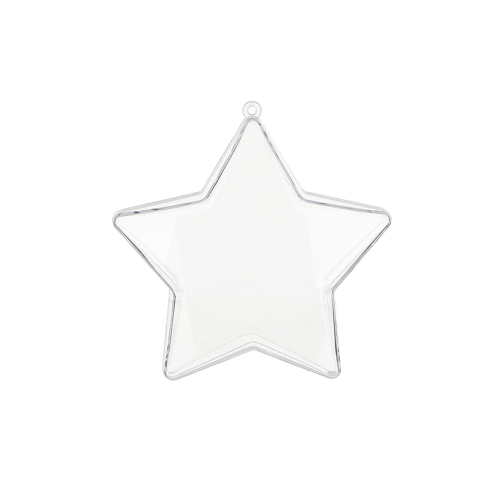 Esfera colgante estrella 8cm 1pc