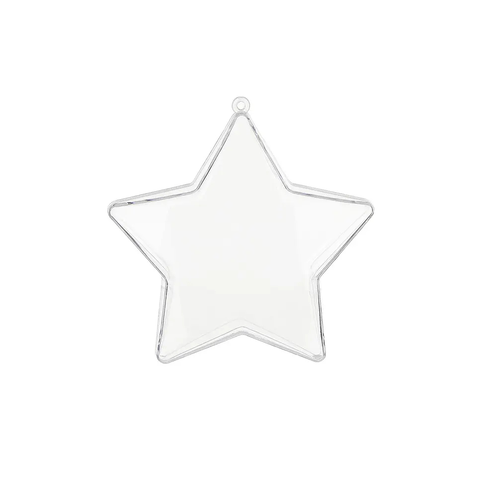 Esfera colgante estrella 10cm 6pcs 1