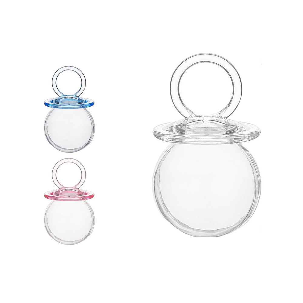 Caja dulcera forma chupete para recuerdo 5*8cm 1pc Color Aleatorio