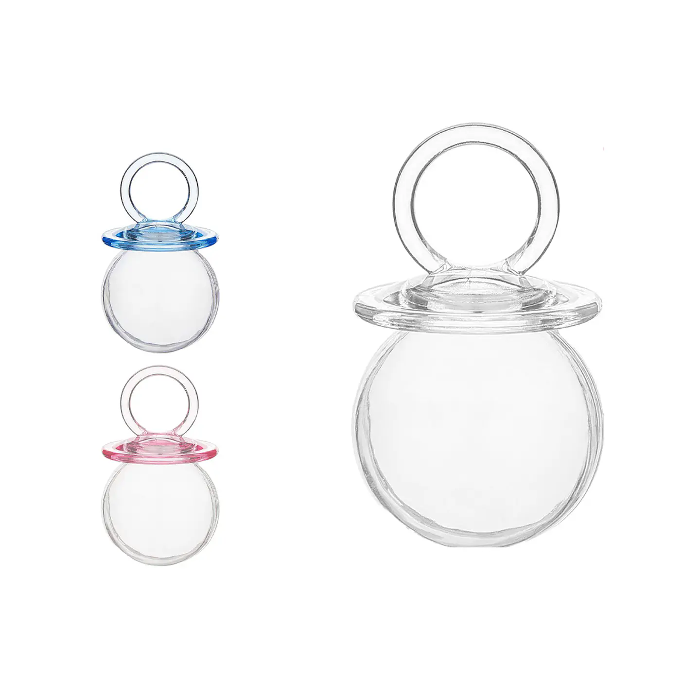 Caja dulcera forma chupete para recuerdo 5*8cm 6pcs Color Aleatorio 1