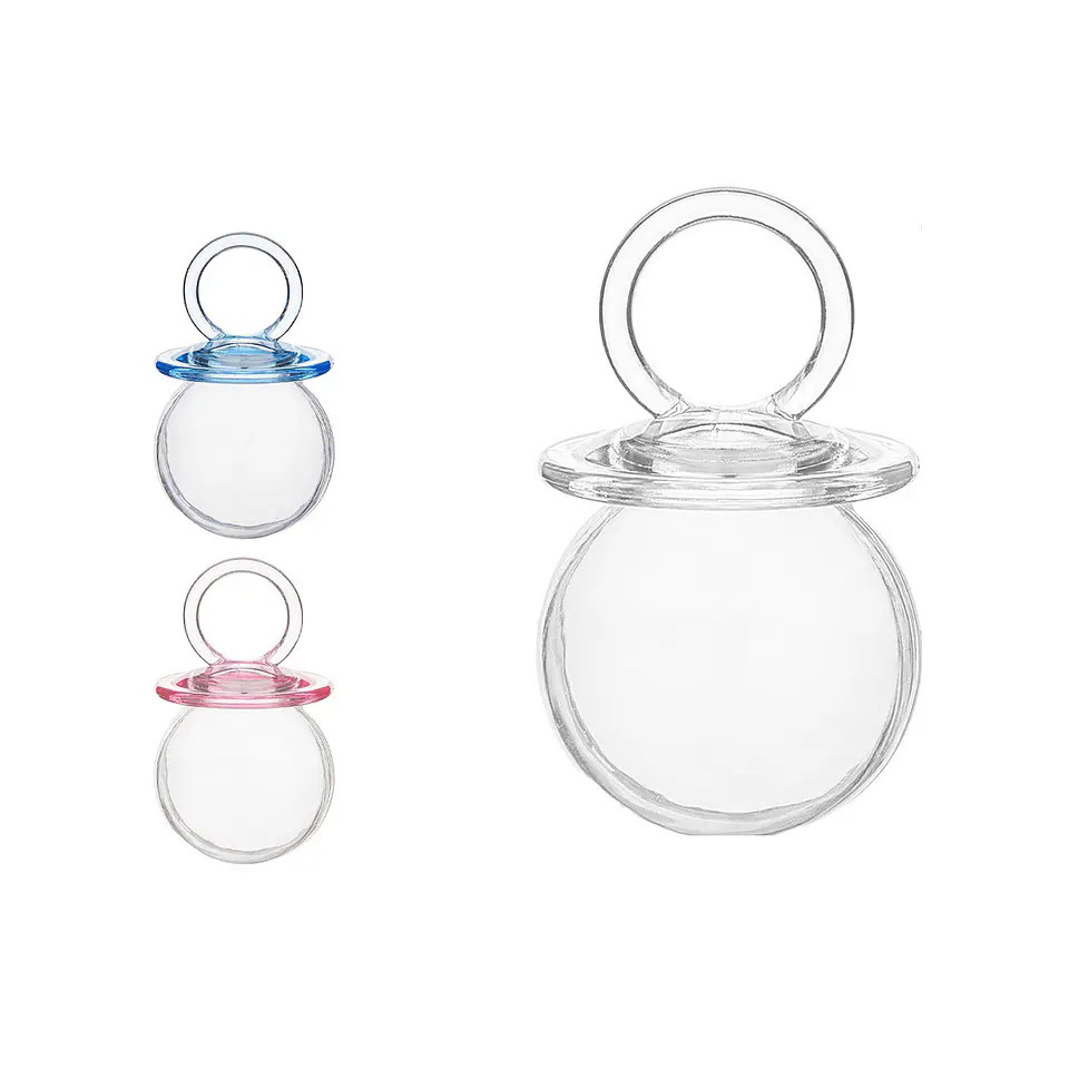 Caja dulcera forma chupete para recuerdo 5*8cm 6pcs Color Aleatorio 1