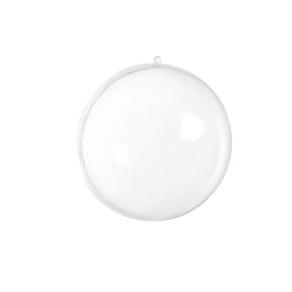 Bola plástica transparente 7cm 5pcs 1