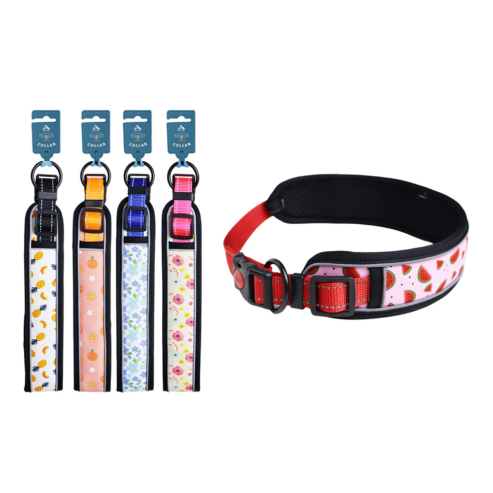 Collar cómodo con estampado de frutas talla *L Diseño Aleatorio