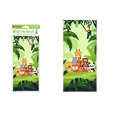 Bolsas de dulces animales 12.5*27.5cm 12pcs
