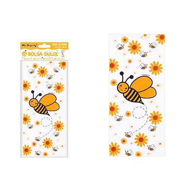 Bolsas de dulces abeja 12.5*27.5cm 12pcs