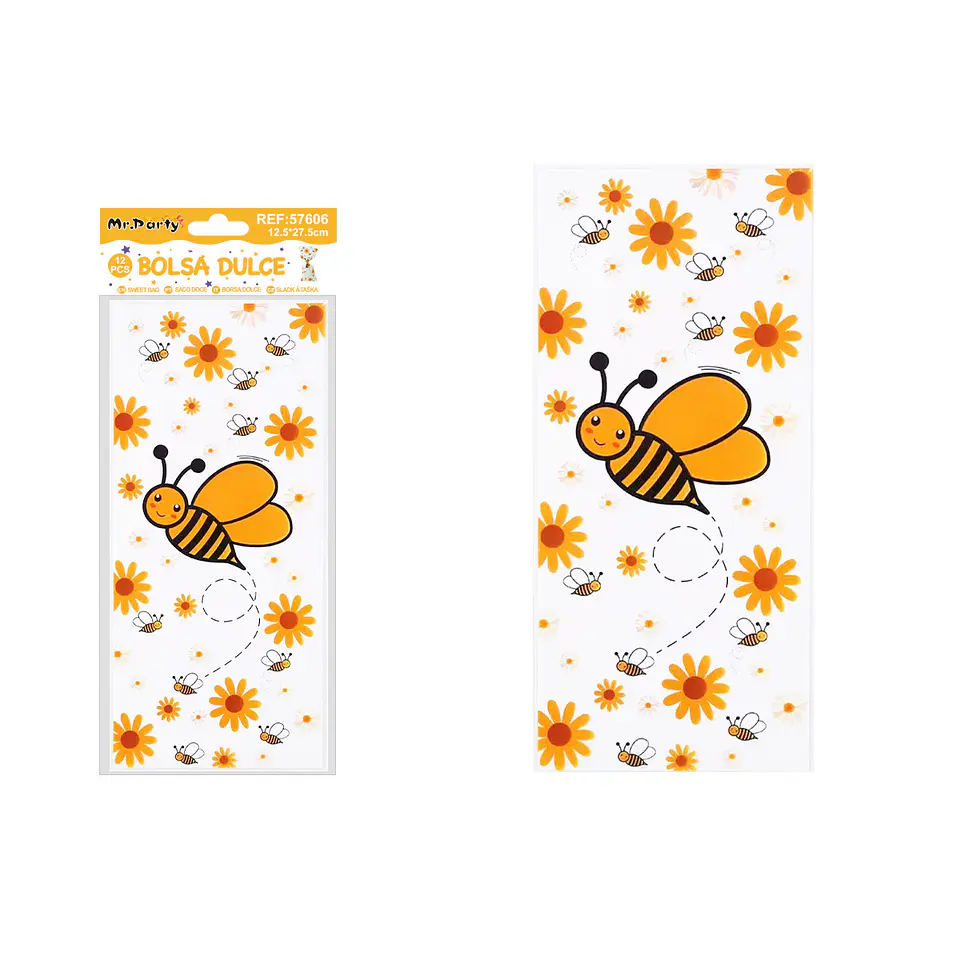 Bolsas de dulces abeja 12.5*27.5cm 12pcs 1