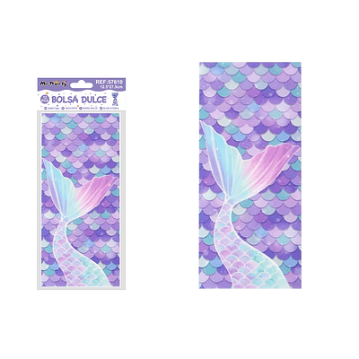 Bolsas de dulces cola de pez 12.5*27.5cm 12pcs