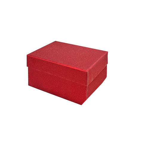 Caja de regalo rectangular con brillo rojo 11*7.5*5.5cm 6pcs