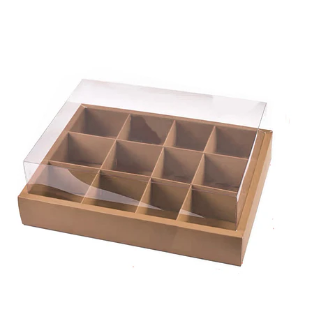 Caja de cartón plegable color kraft M 24.5*17*10cm 6pcs