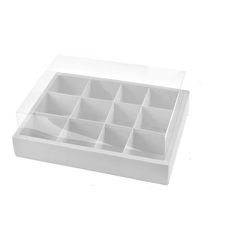 Caja de cartón plegable blanca M 24.5*17*10cm 6pcs