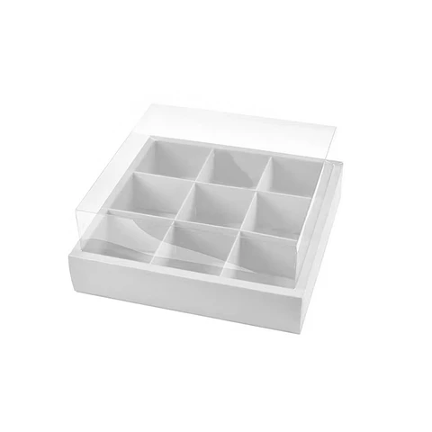 Caja de cartón plegable blanca S 17*17*10cm 6pcs
