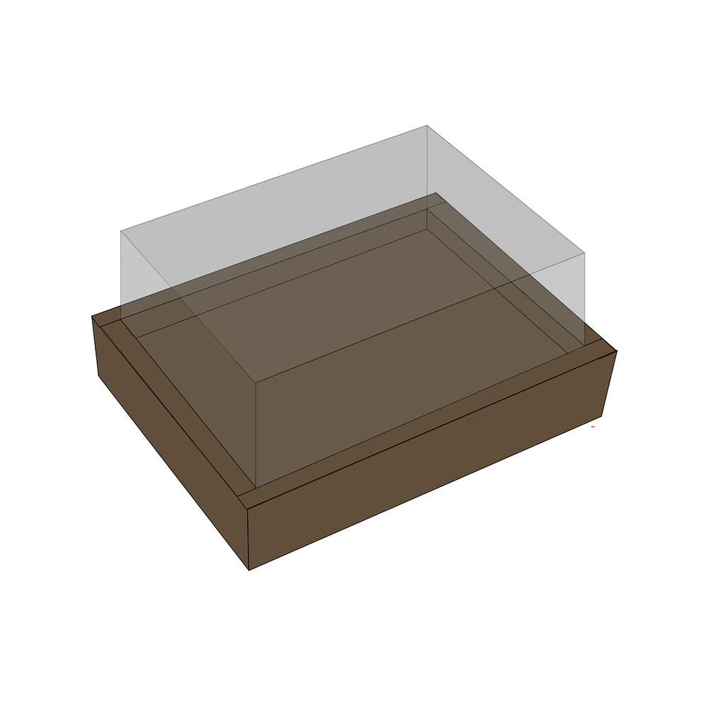 Caja de cartón plegable color kraft M 24.5*17*10cm 6pcs