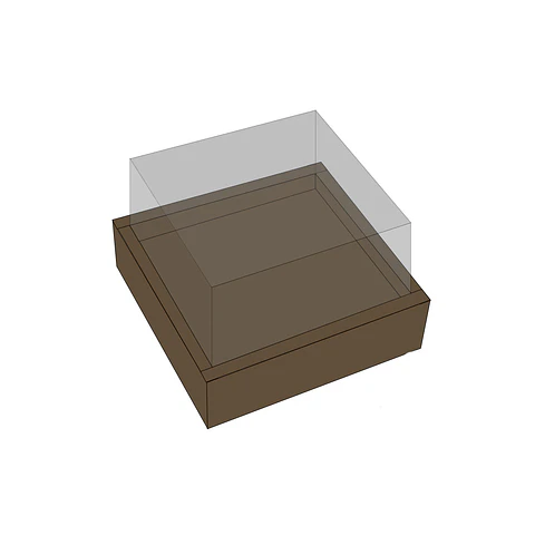 Caja de cartón plegable color kraft S 17*17*10cm 6pcs
