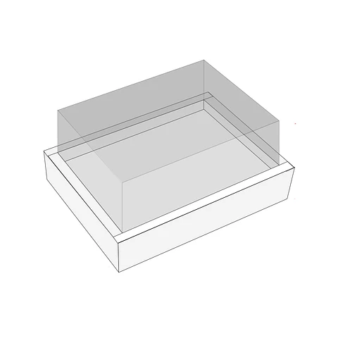 Caja de cartón plegable blanca M 24.5*17*10cm 6pcs