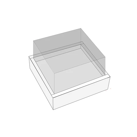 Caja de cartón plegable blanca S 17*17*10cm 6pcs