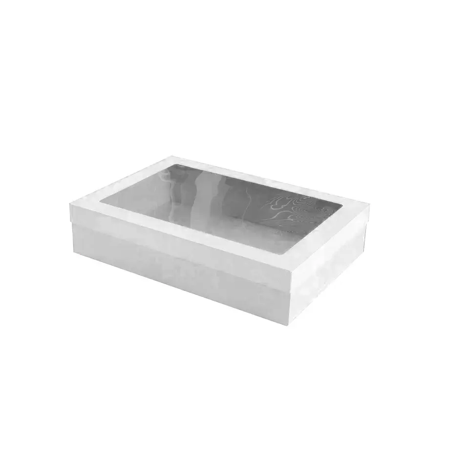 Caja de cartón plegable blanca M 22*17*7.5cm 6pcs 1