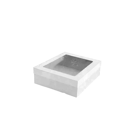 Caja de cartón plegable blanca S 13*13*6cm 6pcs