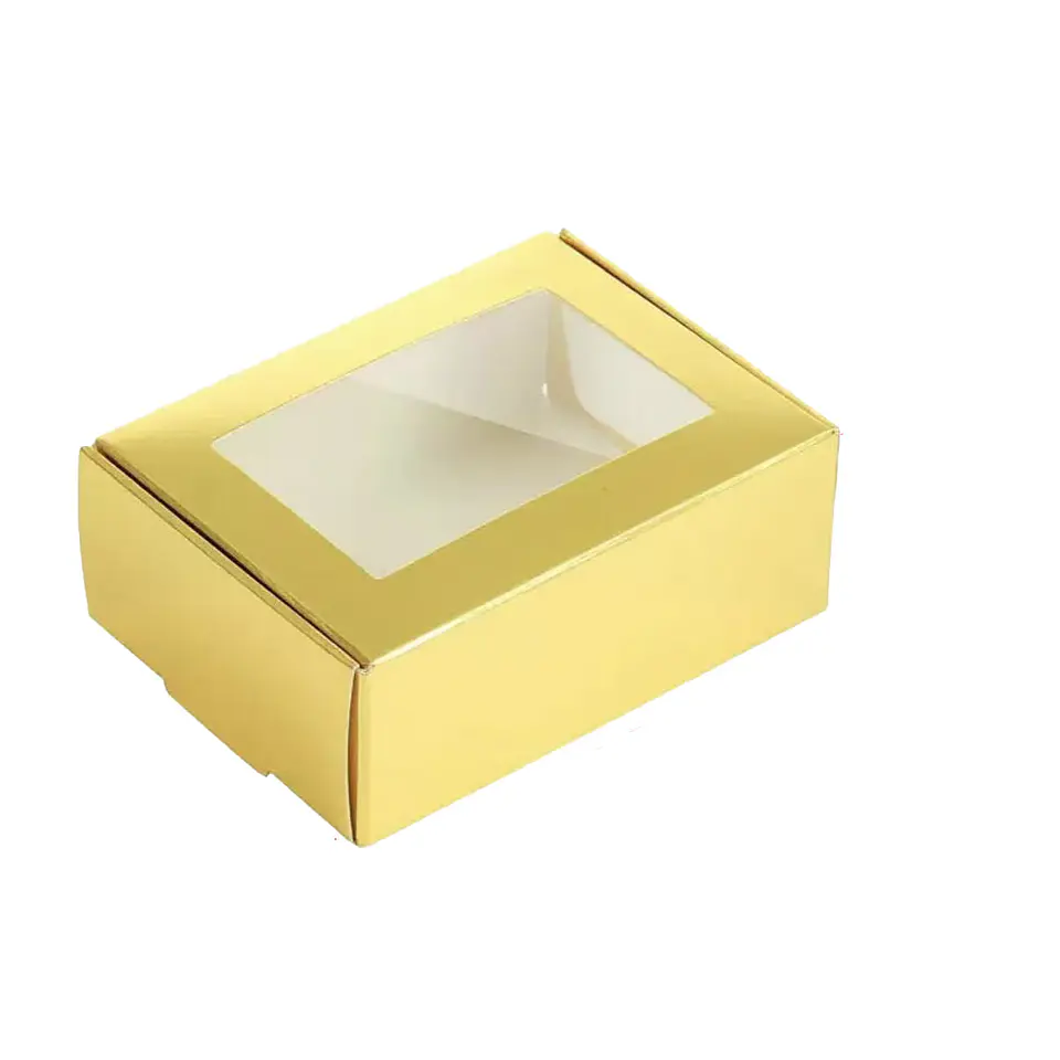 Caja de cartón plegable dorada L 30*23*9cm 6pcs 1