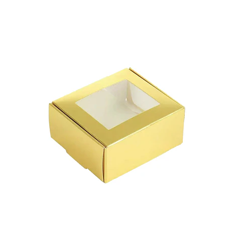 Caja de cartón plegable dorada S 13*13*6cm 6pcs