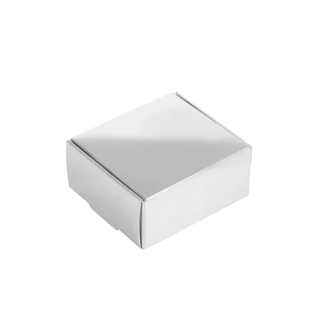 Caja de cartón plegable plateada S 13*13*6cm 6pcs