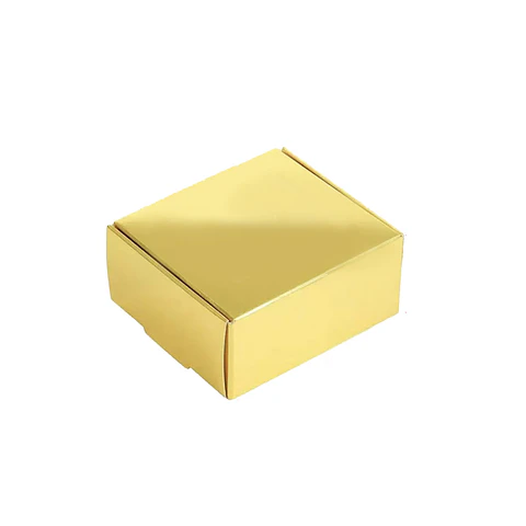 Caja de cartón plegable dorada S 13*13*6cm 6pcs