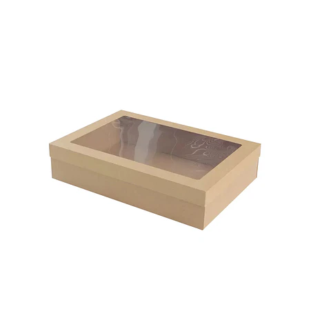 Caja de cartón plegable color kraft M 22*17*7.5cm 6pcs