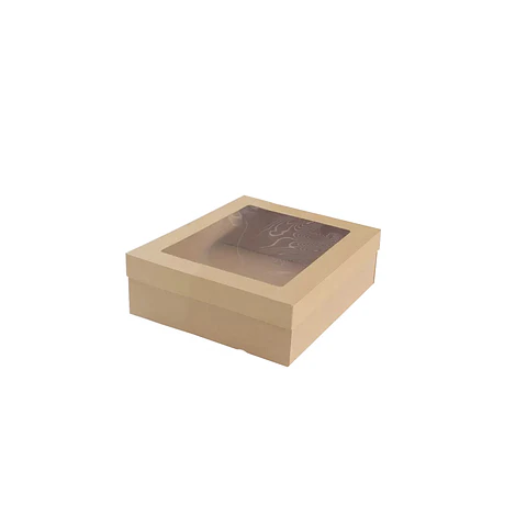 Caja de cartón plegable color kraft S 13*13*6cm 6pcs