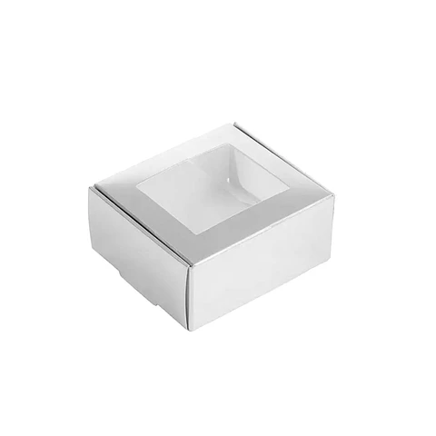 Caja de cartón plegable plateada S 13*13*6cm 6pcs